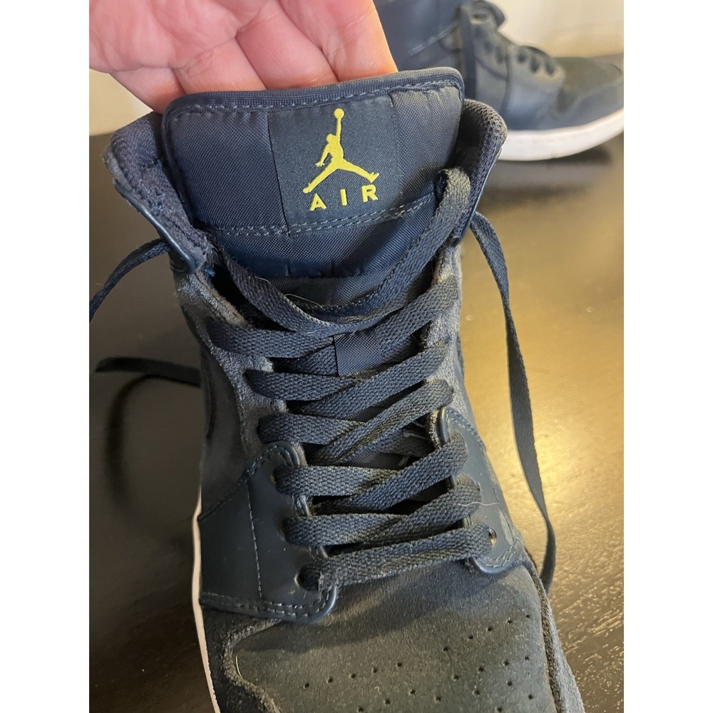 Nike Air Jordan 1 Mid Armory Navy Blue‎ 554724-421 Men's Size 11.5 EUC - Picture 8 of 14